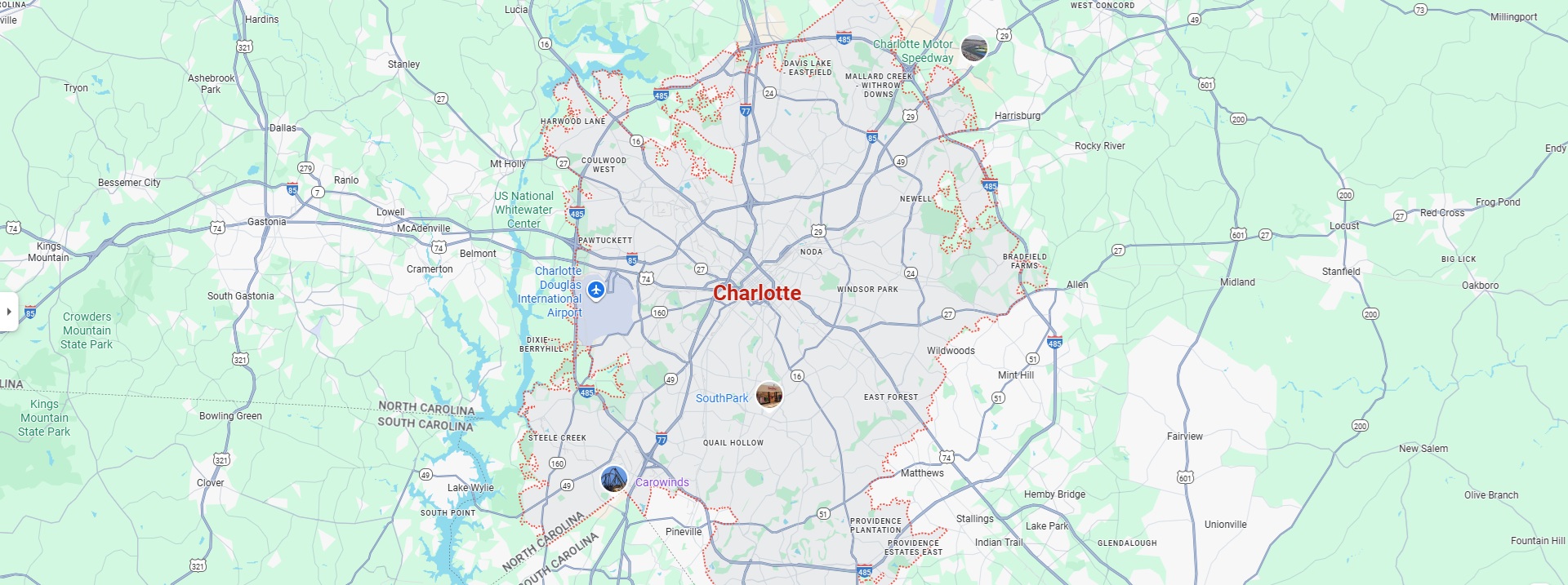 Glow Pure Cleaning Location Map